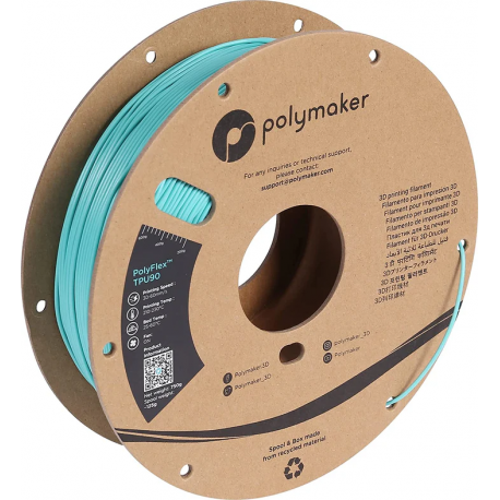 Пластик для 3д печати Polymaker PolyFlex TPU90 бирюзовый