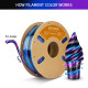 Пластик для 3D печати Eryone Silk Twisted Rainbow PLA  Черный &amp; синий &amp; пурпурный