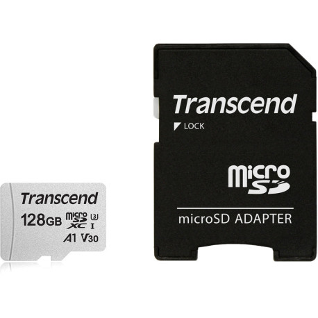 Карта памяти  MircroSD UHS-I 300S Transcend TS128GUSD300S-A