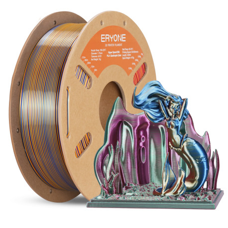 Пластик для 3D печати Hyper Speed Quadruple Color Silk PLA Splendid Quartet (Red & Yellow & Blue & Green)