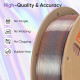Пластик для 3D печати Hyper Speed Quadruple Color Silk PLA Emerald Athene (Silver &amp; Rose Gold &amp; Emerald Green &amp; Wine Red)