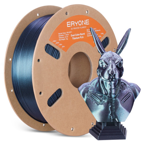 Пластик для 3D печати Dual Color Burnt Titanium PLA B0281001 Green & Blue