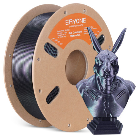 Пластик для 3D печати Eryone Dual Color Burnt Titanium PLA Green & Rose