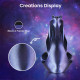 Пластик для 3D печати Dual Color Burnt Titanium PLA B0281008 Black &amp; Purple Blue