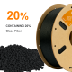 Пластик для 3D печати PA12 Glass Fiber Black