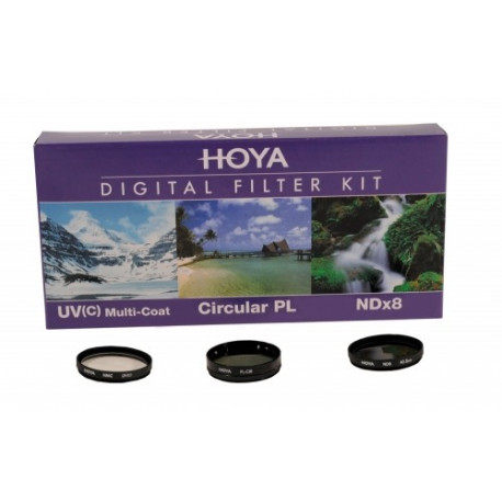 Набор фильтров Hoya 58мм (UV, PL CIR, NDX8)