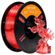 Пластик для 3D печати Eryone PETG Lite Прозрачный красный