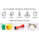Пластик для 3D печати Eryone Hyper Speed Matte Gradient Rainbow PLA Coffee