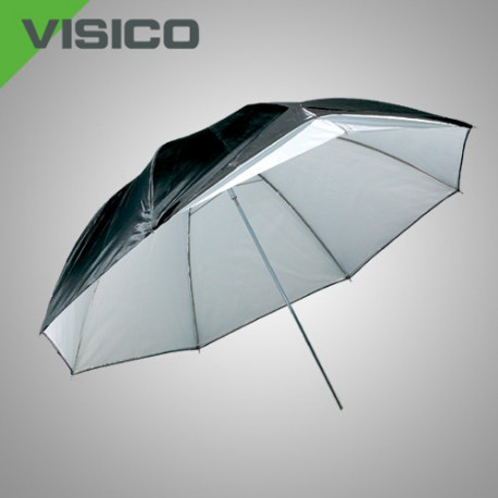 Зонт универсальный серебро/черный  и прозрачный